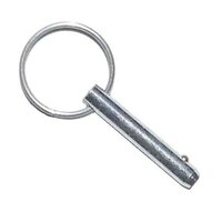 3/16" X 2" Detent Pin, w/ Split Ring, Zinc